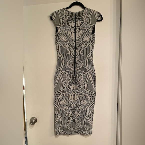 Fitted Dress Stretch Jacquard Sz 1 - Picture 3 of 4